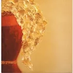 Картина маслом на холсте Золотые цветы