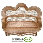 Садовая плетеная мебель, Скамейка По кругу