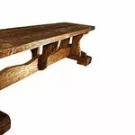 Садовые скамейки из дерева, Деревянная лавка Изба