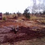 Подсыпка, выравнивание участка