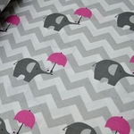 Оригинальное постельное белье детское, Комплект Слоники-Зонтики