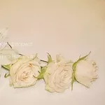 Заколки из живых цветов