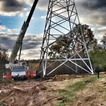 Опоры ЛЭД установка