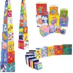 DJECO Развивающая пирамидка Забавные кубики