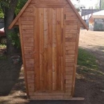 Деревянный туалет. Летняя душевая кабина. Душ+туалет на дачу.