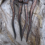 Заколка деревянная