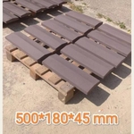 Бетонный парапет на забор, размер 500х180 мм