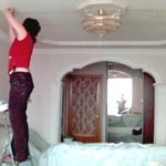 Поклейка обоев Покраска потолка