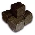 Брусчатка гранитная из гранита,   габбро,  лабрадорита