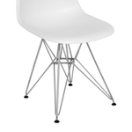 Стул ТАУЭР пластиковый на металлических ножках для дома, офиса, кафе