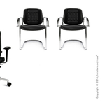 Кресло руководителя Wagner в комплекте с офисными стульями 
