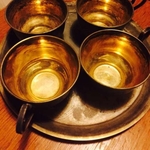 Продам Чайный набор: 4 чашки и поднос СССР 2 половина XX века подарок