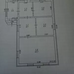 Продам дом . Центр Вишневого . Земля 10 соток.