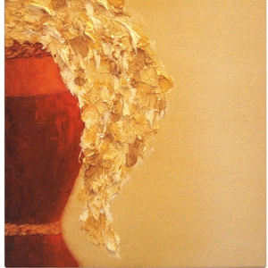 Картина маслом на холсте Золотые цветы