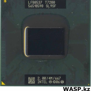 Процессор Intel T7200(двух ядерный).