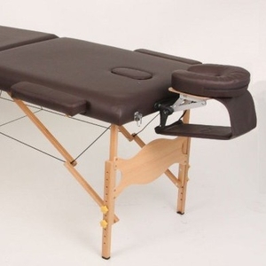 Двухсекционный массажный деревянный стол