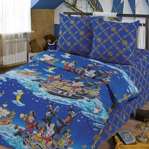 Детская постель недорого,  Комплект Пираты