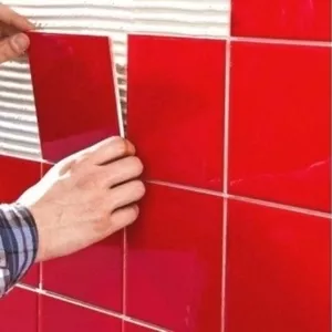 Укладка плитки на стену 