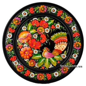 Сувенирная тарелка с ручной росписью