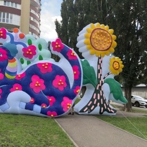 Декорации улиц надувные для оформления сцены,  рекламы