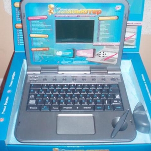 Обучающий ноутбук с интерактивной мышкой руско-английский на 40 функци