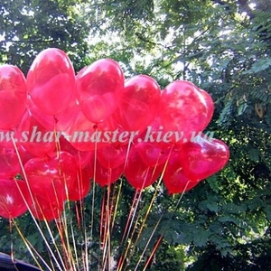 Воздушные шары-сердечки с гелием на День Валентина и 8 Марта Киев