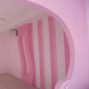 Обои поклейка,  покраска