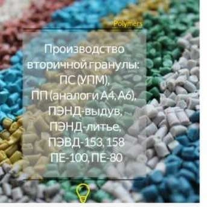 Продажа вторичной гранулы высокого качества в Украине