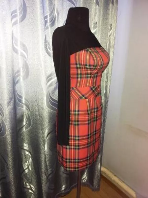 Платье из натуральной шерсти и трикотажа. Торг. 2