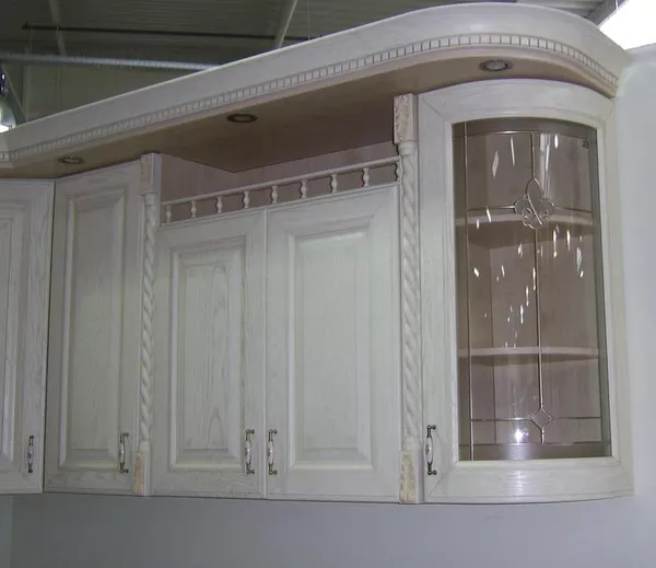 Кухня с фасадами из натурального дерева - Дуб SARF 3