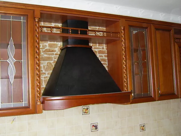 Кухня - фасады натуральное дерево Черешня ХВ 5