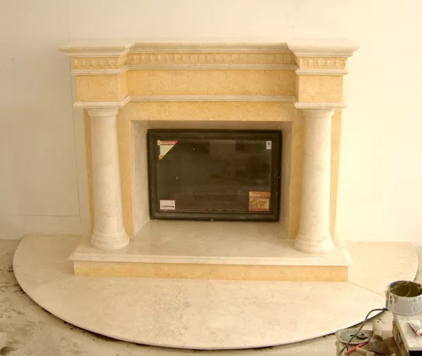 Камин из мрамора камин из мрамора Киев камин из мрамора в интерьер 2