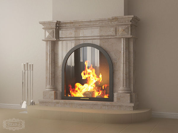 Камин из мрамора камин из мрамора Киев камин из мрамора в интерьер 3