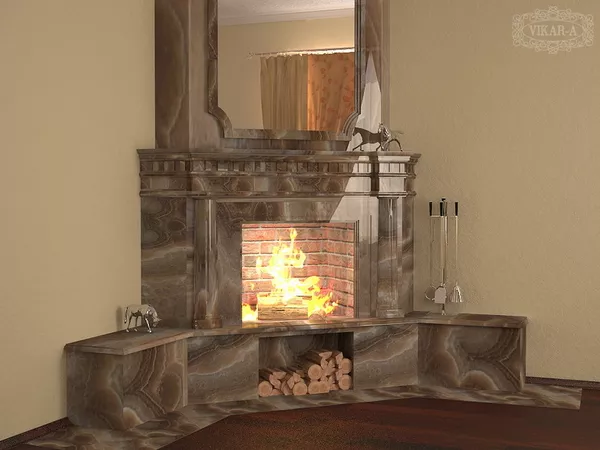 Камин Мрамор. Камин из мрамора Киев. Облицовка Каминов. Мраморный камин 4