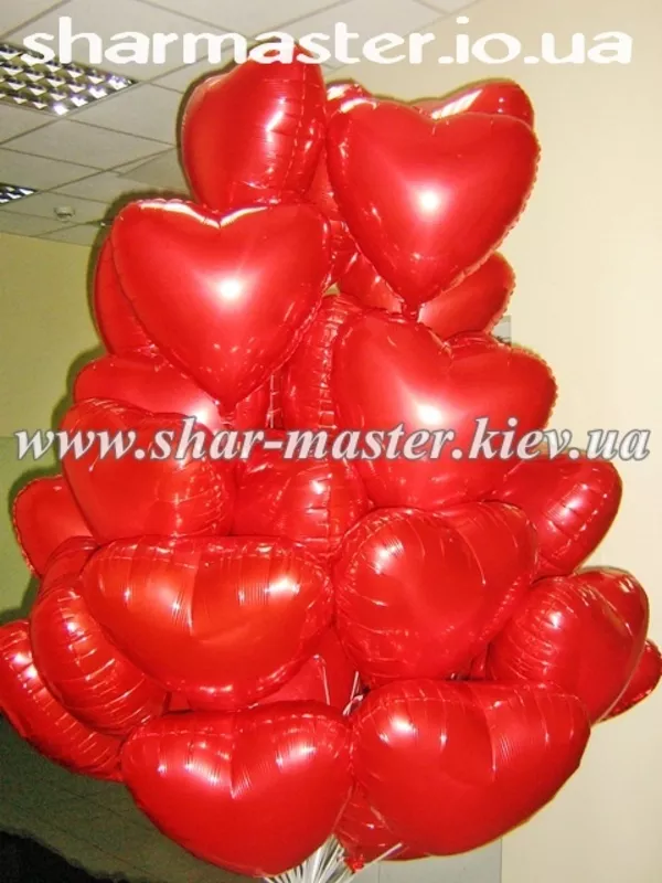 Воздушные шары на День Валентина,  23 февраля,  8 Марта Киев.