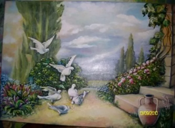 Декоративная роспись стен и потолков домов 2