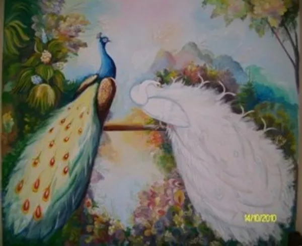 Декоративная роспись стен и потолков домов 3