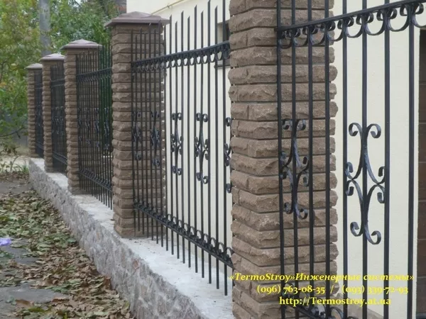Лестницы металлические. Заборы из профнастила. Решетки. Ограды.Киев. 6
