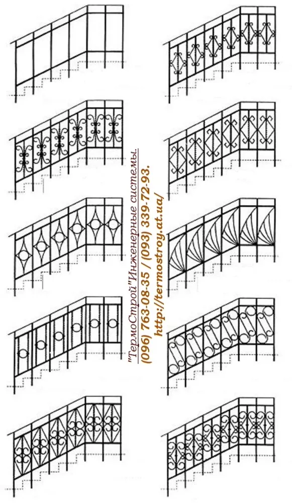 Паркан металевий, винос балкона, сходи, павільйон, кіоск. Фото Київ. 8