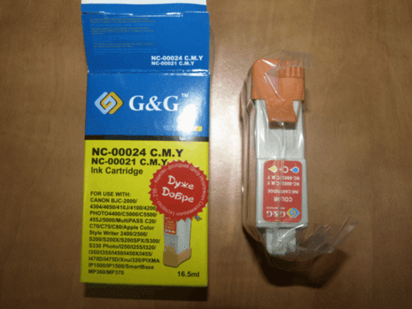 Картридж G&G NC-00024CMY CANON BCI-24,  (G&G),  ЦВЕТНОЙ S-200/300,  i-320