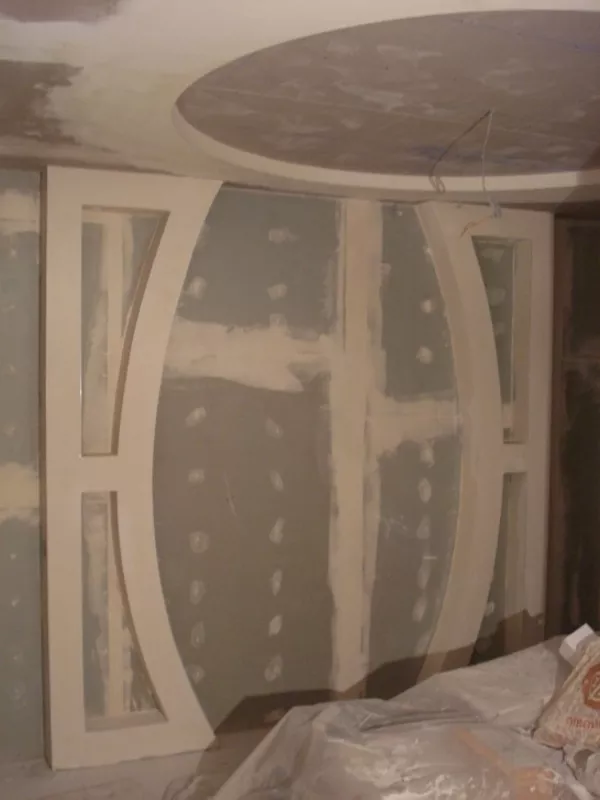 Гипсокартонные работы, электромонтаж, малярные и плиточные