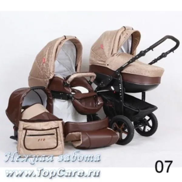 Универсальная коляска Verdi FIO S-Line(лен, кожа) 6