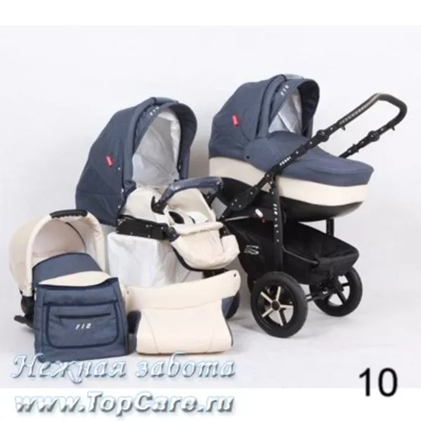 Универсальная коляска Verdi FIO S-Line(лен, кожа) 8