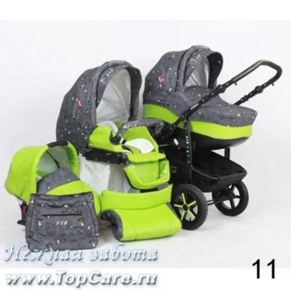 Универсальная коляска Verdi FIO S-Line(лен, кожа) 9