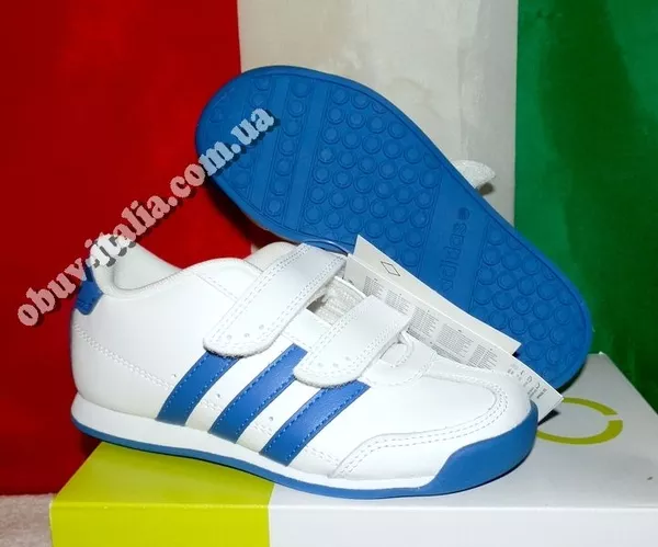 Кроссовки кожаные детские Adidas VLNEO оригинал из Италии