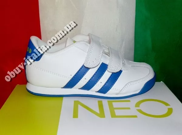 Кроссовки кожаные детские Adidas VLNEO оригинал из Италии 3