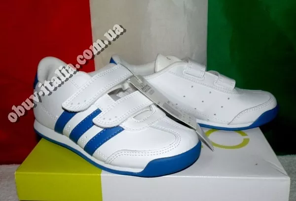 Кроссовки кожаные детские Adidas VLNEO оригинал из Италии 8