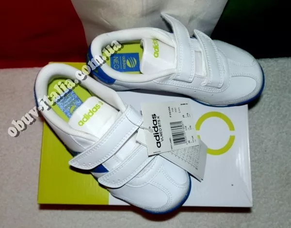 Кроссовки кожаные детские Adidas VLNEO оригинал из Италии 9