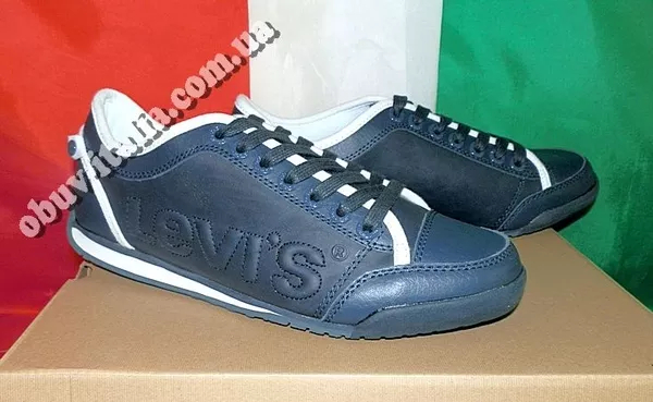 Кроссовки мужские кожаные фирмы Levis оригинал из Италии