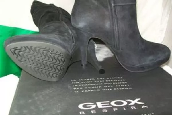 Сапоги женские замшевые фирмы GEOX весна-осень Италия 3